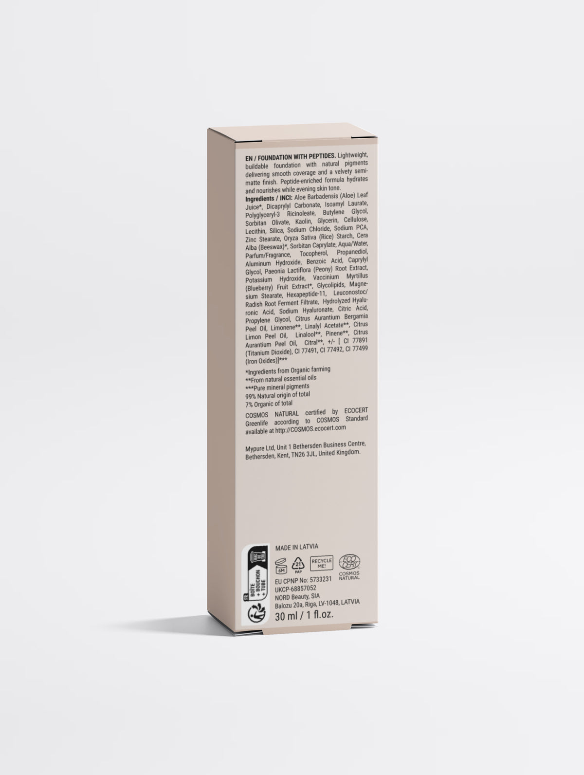 Foundation with Peptides, 15 Light Cool