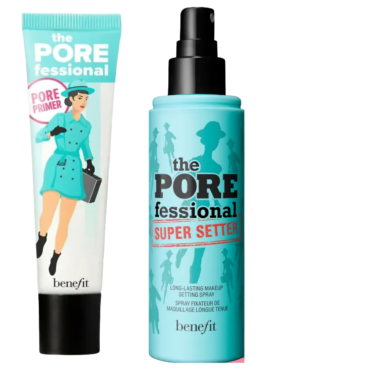 Benefit The Professional Primer Set 120ml Make Up Setting spray + 22ml Pore Primer