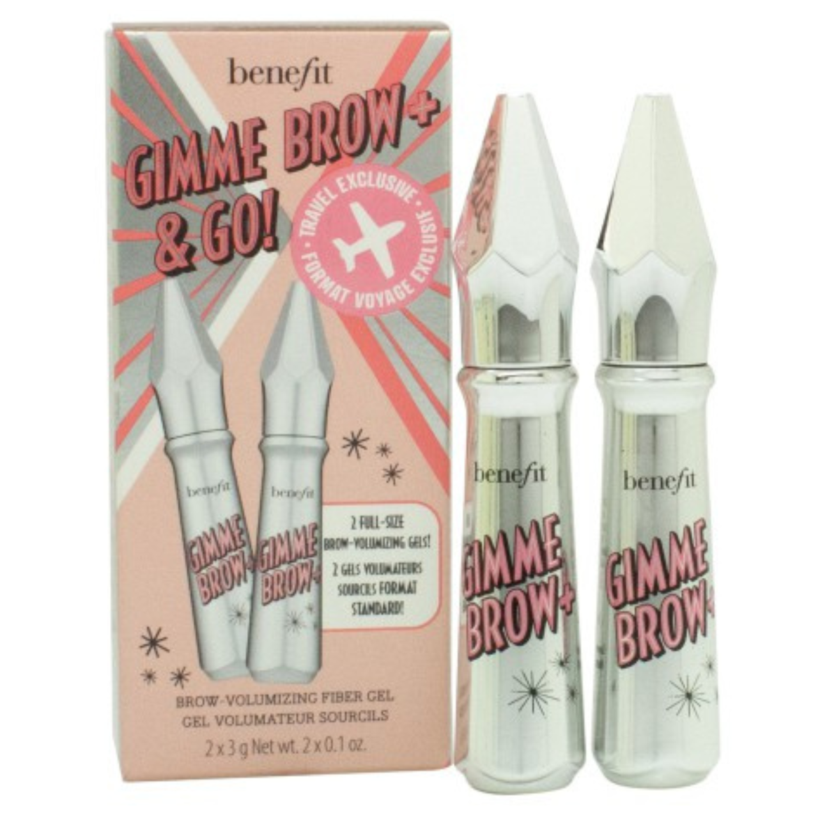 Benefit Gimme Brow Volumising Fibre Eyebrow Gel Set 3g - 2 Pieces