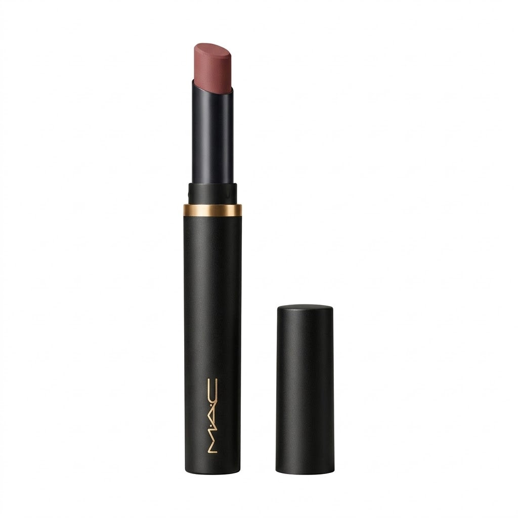 MAC Powder Kiss Velvet Blur Slim Lipstick 2g - 878 Dubonnet Buzz